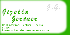 gizella gertner business card